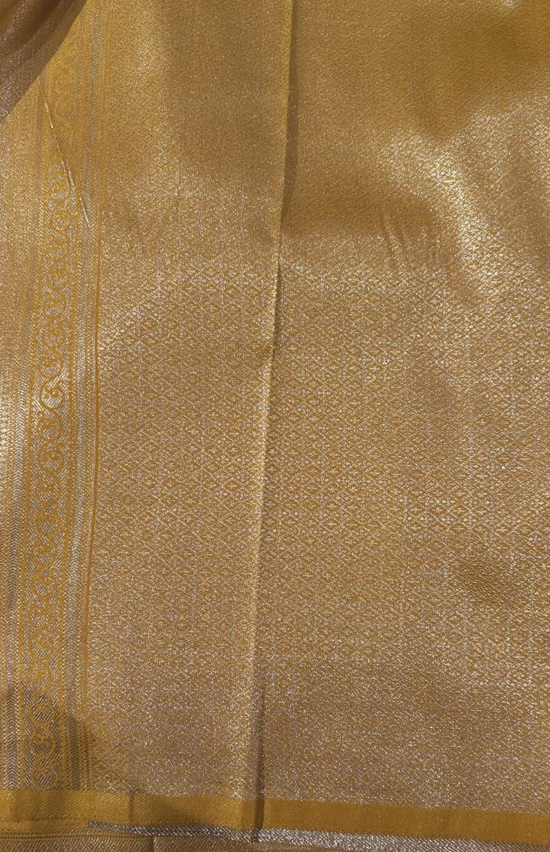 Yellow Woven Design Art Silk Kanjivaram Saree