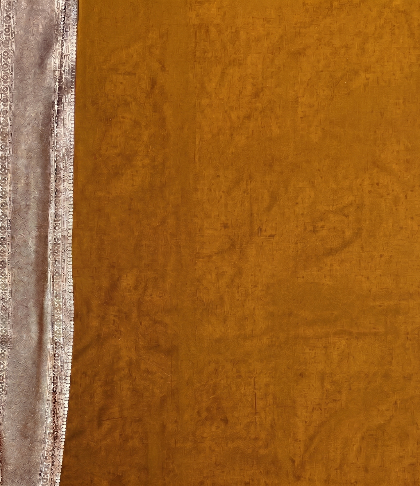 Mustard Woven Design Kanjivaram Saree
