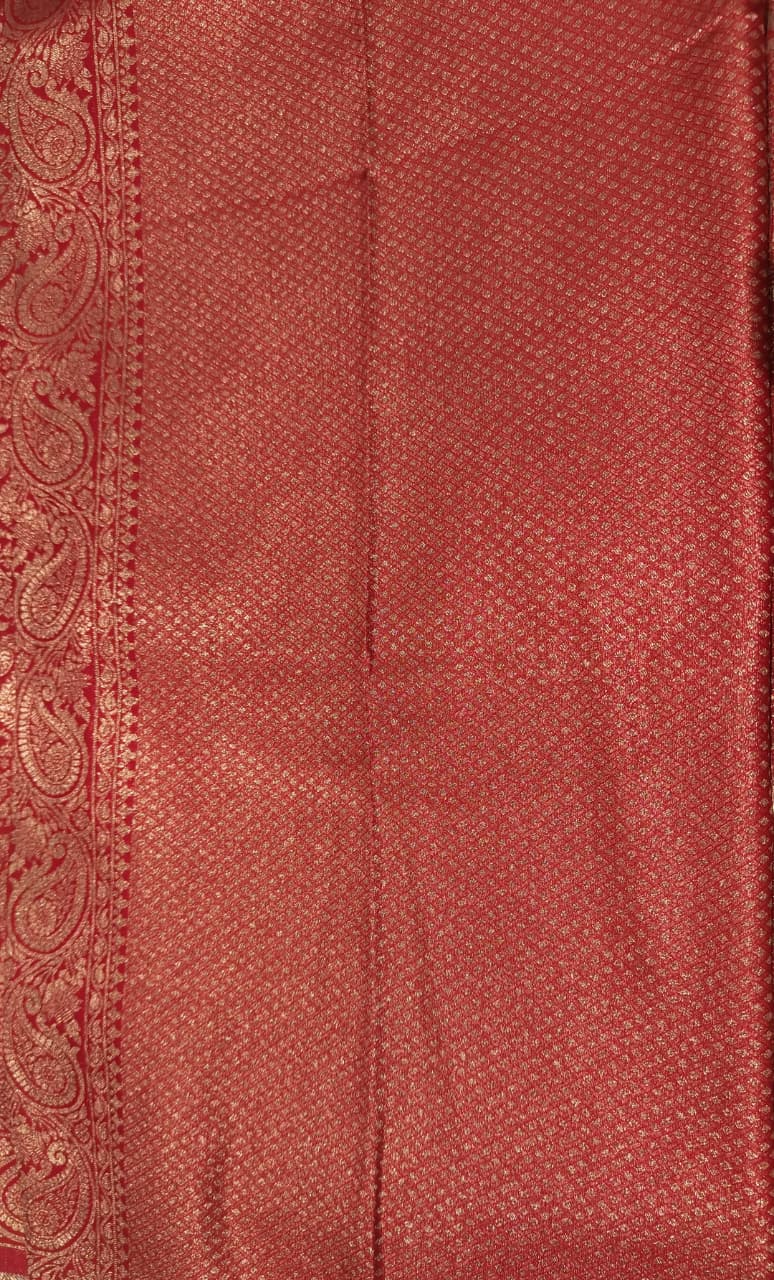 Maroon Woven Design Art Silk Kanjivaram Saree