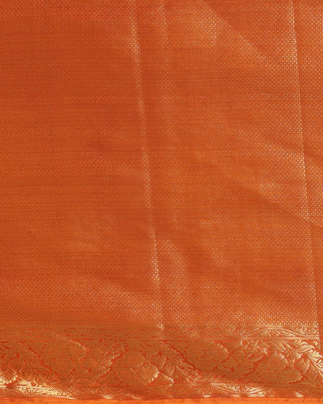 Off White Orange Woven Design Balaton Saree