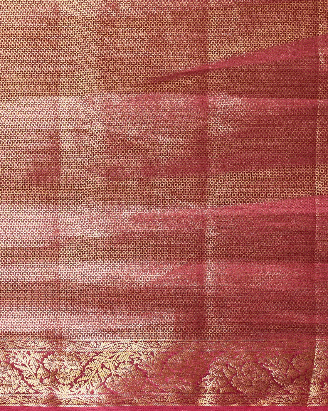 Off White Maroon Woven Design Balaton Saree