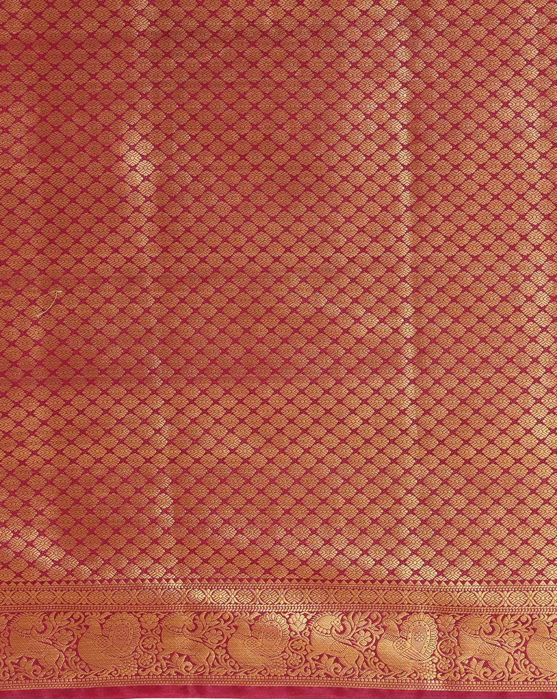 Off White Maroon Woven Design Balaton Saree