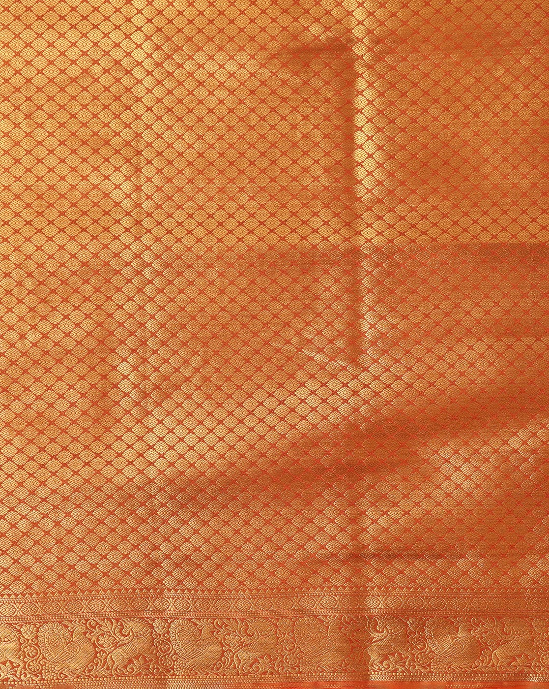 Off White Mustard Woven Design Balaton Saree