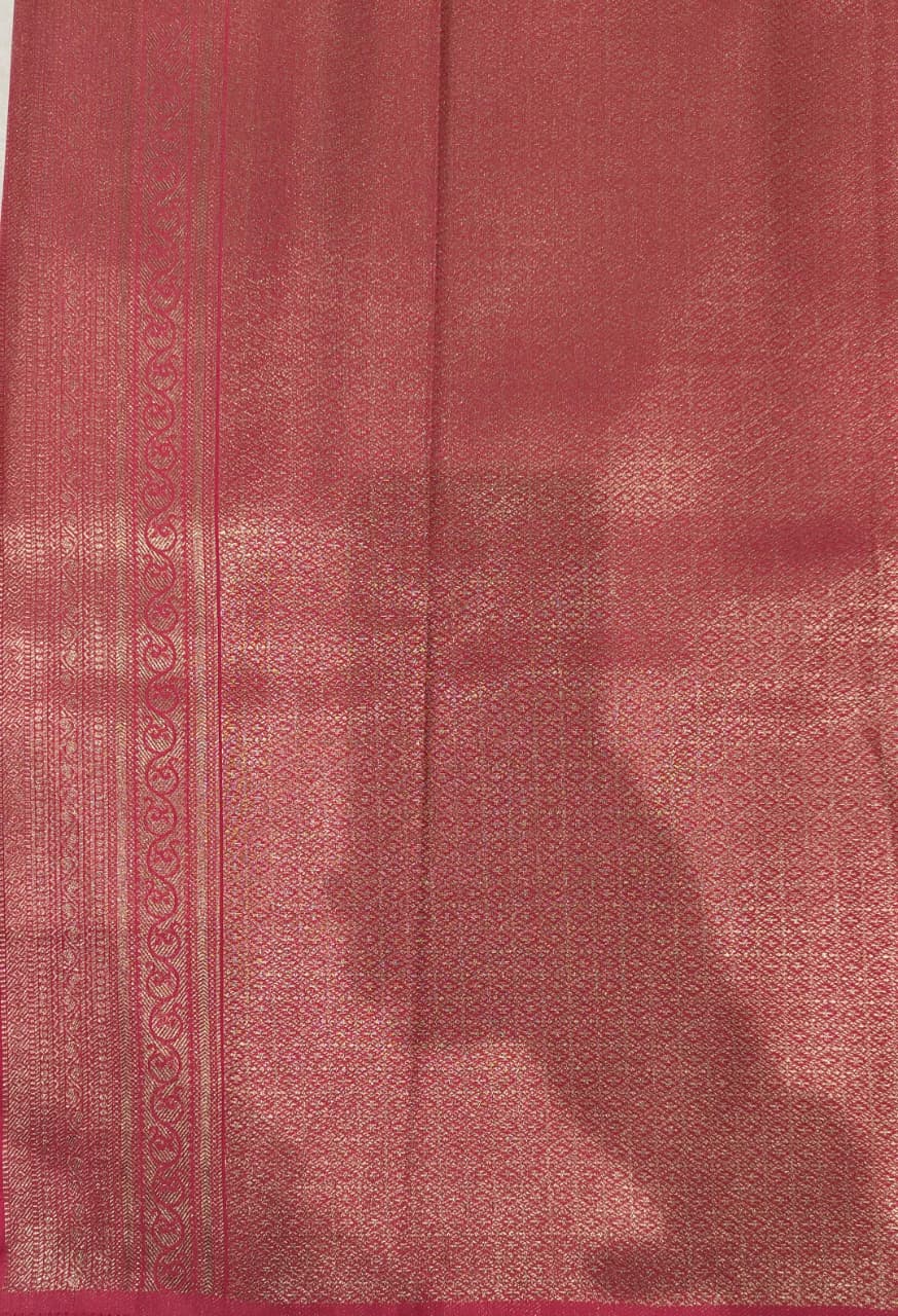 Orange Woven Design Art Silk Kanjivaram Saree