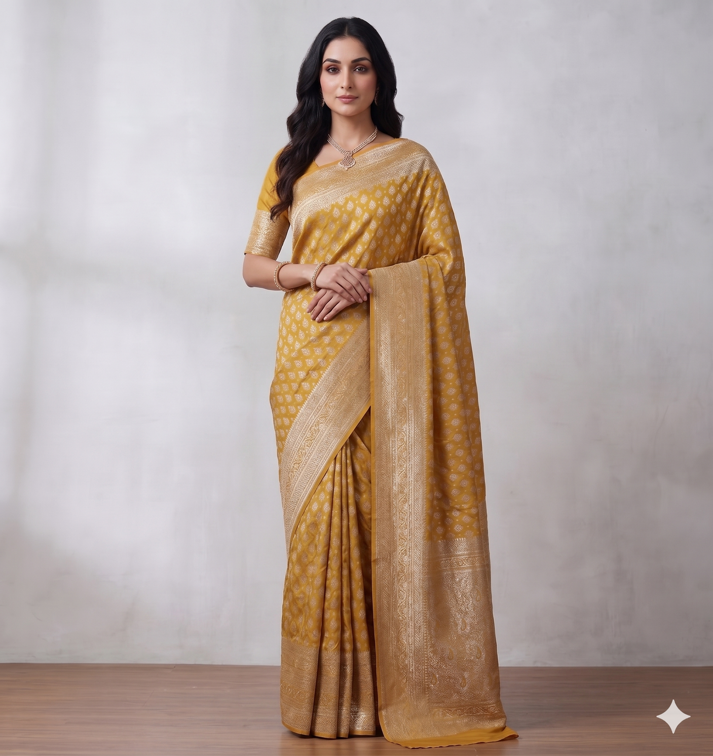 Yellow Woven Design Art Silk Kanjivaram Saree