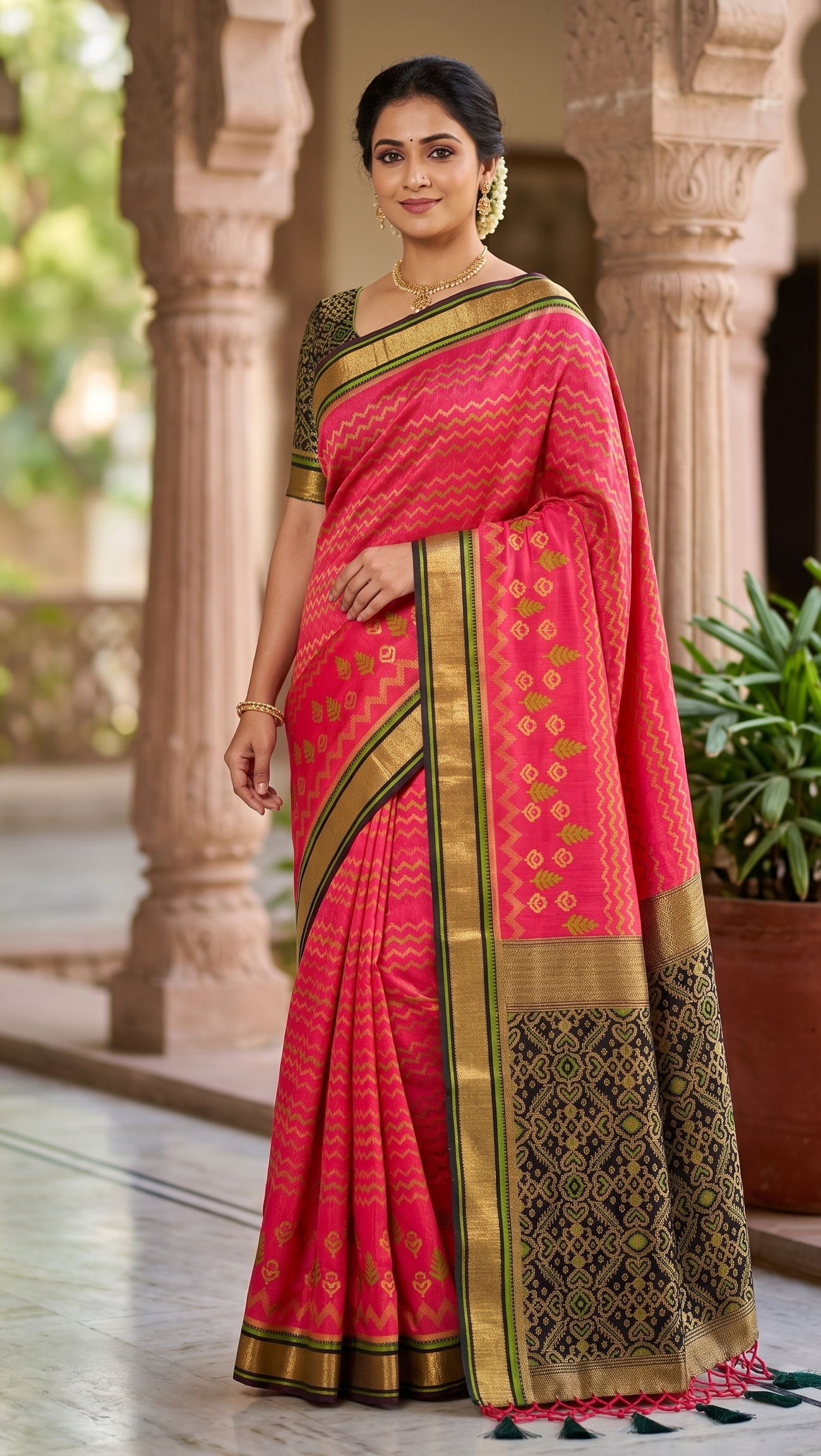 Gazari Woven Design Kanjivaram Saree