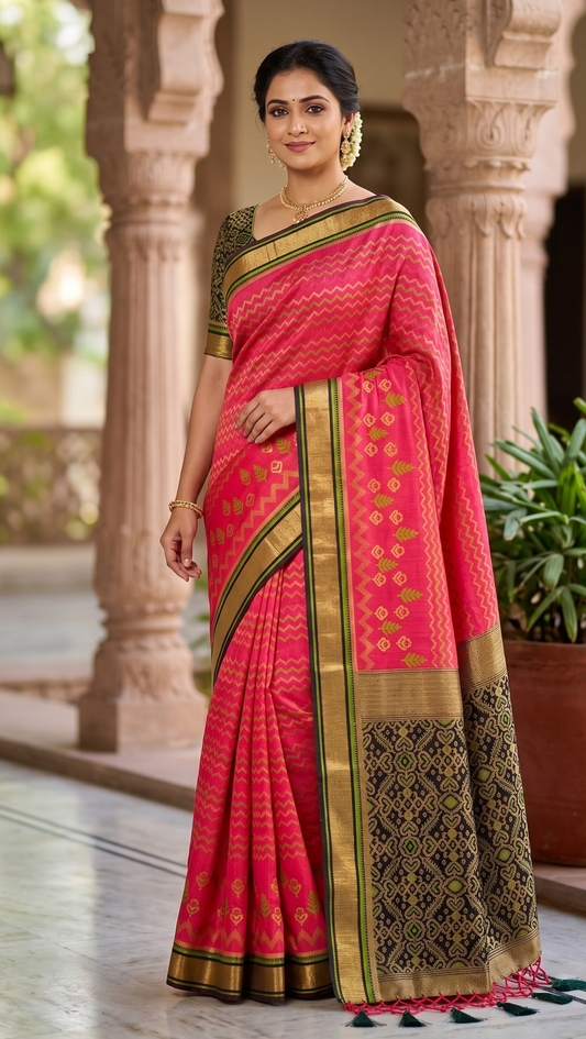 Gazari Woven Design Kanjivaram Saree