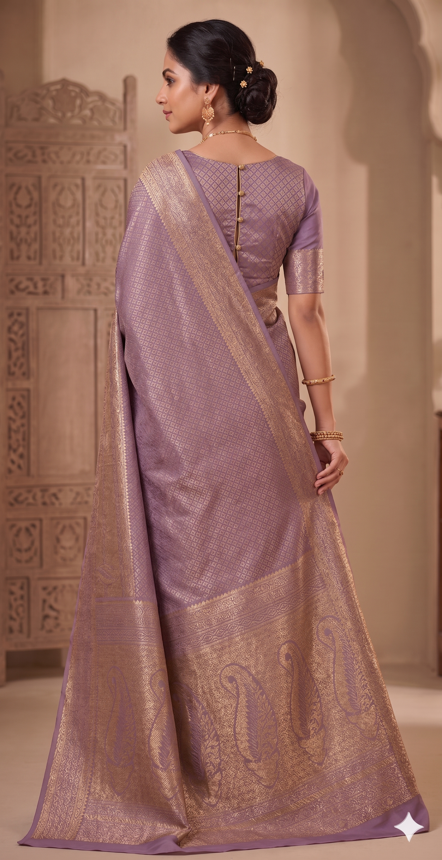 Pink Woven Design Art Silk Kanjivaram Saree