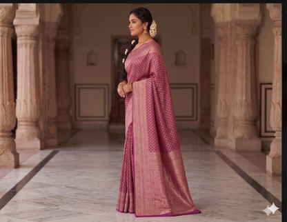 Wine Woven Design Art Silk Kanjivaram Saree