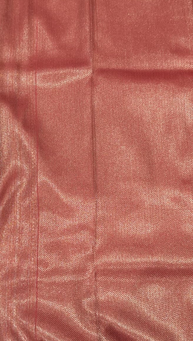 Orange Woven Design Art Silk Kanjivaram Saree