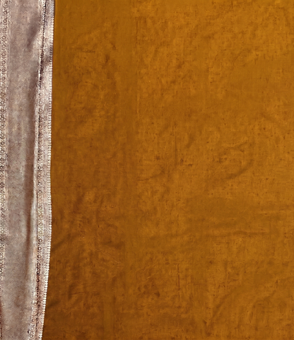 Mustard Woven Design Kanjivaram Saree