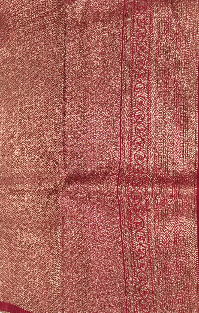 Maroon Woven Design Art Silk Kanjivaram Saree