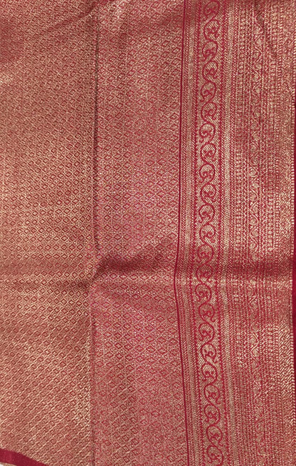 Maroon Woven Design Art Silk Kanjivaram Saree
