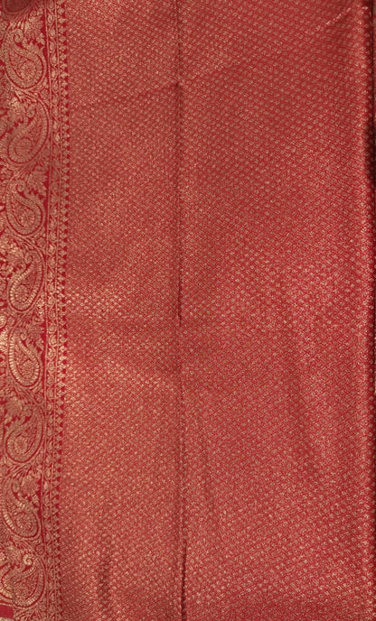 Maroon Woven Design Art Silk Kanjivaram Saree