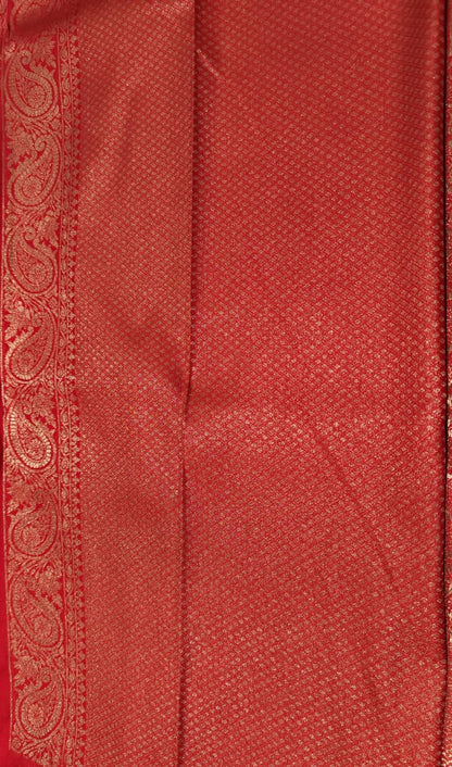 Red Woven Design Art Silk Kanjivaram Saree