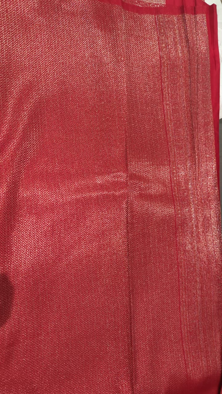 Red Woven Design Art Silk Kanjivaram Saree