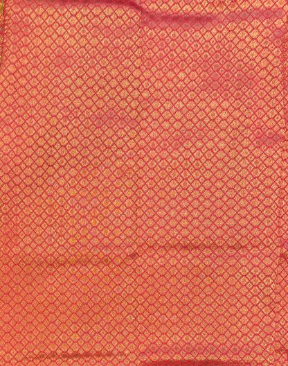 Wine Woven Design Kanjivaram Saree