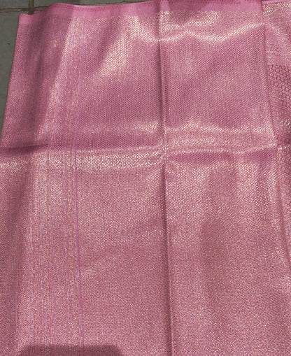 Pink Woven Design Art Silk Kanjivaram Saree