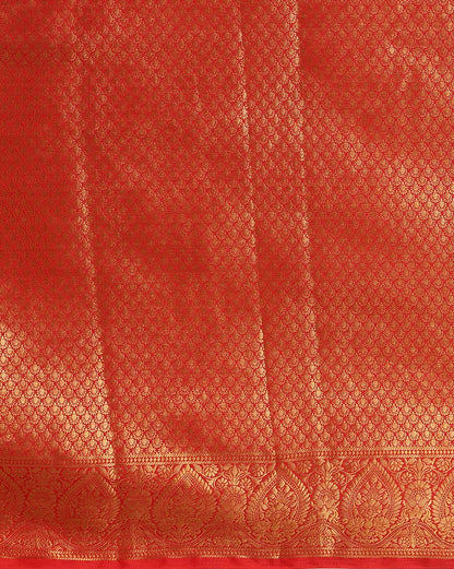 Off White Red Woven Design Balaton Saree