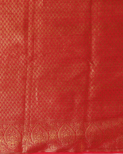 Off White Maroon Woven Design Balaton Saree